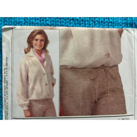 Simplicity 8446 Sewing pattern jacket shacket pattern 1980s size 10 12 14 - Picture 4 of 6